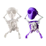Maxbell Wind up Dancing Skeleton Unique for Home Decor Theme Party Activity Children White