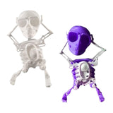 Maxbell Wind up Dancing Skeleton Unique for Home Decor Theme Party Activity Children White