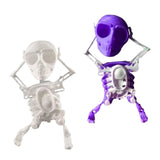 Maxbell Wind up Dancing Skeleton Unique for Home Decor Theme Party Activity Children White