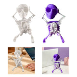 Maxbell Wind up Dancing Skeleton Unique for Home Decor Theme Party Activity Children White