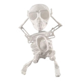 Maxbell Wind up Dancing Skeleton Unique for Home Decor Theme Party Activity Children White