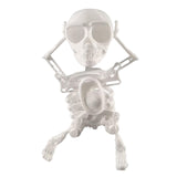 Maxbell Wind up Dancing Skeleton Unique for Home Decor Theme Party Activity Children White