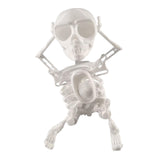 Maxbell Wind up Dancing Skeleton Unique for Home Decor Theme Party Activity Children White