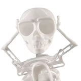 Maxbell Wind up Dancing Skeleton Unique for Home Decor Theme Party Activity Children White