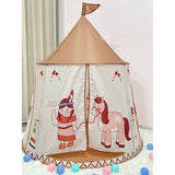 Maxbell Kids Play Tent Portable Children Castle Playhouse for Parks Backyard Picnics horse