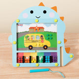 Maxbell Montessori Color Matching Puzzle Wooden Puzzle Game Board Party