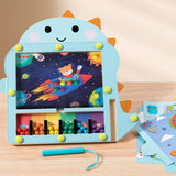 Maxbell Montessori Color Matching Puzzle Wooden Puzzle Game Board Party