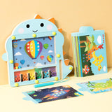 Maxbell Montessori Color Matching Puzzle Wooden Puzzle Game Board Party