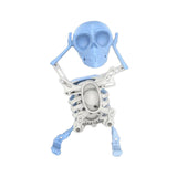 Maxbell Spring Wind up Dancing Skeleton Man Luminous Funny for Kids Home Decor Gifts Blue White