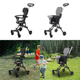 Maxbell Baby Stroller Adjustable Handles Travel Stroller for Picnic Shopping Outdoor