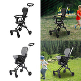 Maxbell Baby Stroller Adjustable Handles Travel Stroller for Picnic Shopping Outdoor