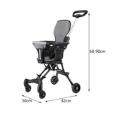 Maxbell Baby Stroller Adjustable Handles Travel Stroller for Picnic Shopping Outdoor