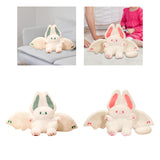 Maxbell Stuffed Doll Bunny Cute Rabbit Plush Toy for Home Living Room Bedroom Green