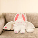 Maxbell Stuffed Doll Bunny Cute Rabbit Plush Toy for Home Living Room Bedroom Pink