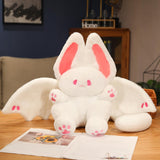 Maxbell Stuffed Doll Bunny Cute Rabbit Plush Toy for Home Living Room Bedroom Pink