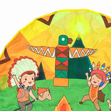 Maxbell Round Play Mat Foldable Soft for Play Tent Padded Infant Tummy Time Mat Day