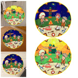 Maxbell Round Play Mat Foldable Soft for Play Tent Padded Infant Tummy Time Mat Day
