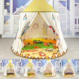 Maxbell Round Play Mat Foldable Soft for Play Tent Padded Infant Tummy Time Mat Day