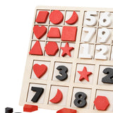 Maxbell Montessori Number Geometry Game Children Early Education for Kids Girls Boys