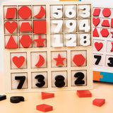 Maxbell Montessori Number Geometry Game Children Early Education for Kids Girls Boys