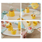 Maxbell Toddlers Tea Set Teapot Cups Dishes Afternoon Tea Playset for Children Girls