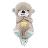 Maxbell Sea Otter Plush Doll Snuggling Plush Baby Toy with Light Music for Festival