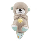 Maxbell Sea Otter Plush Doll Snuggling Plush Baby Toy with Light Music for Festival