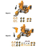 Maxbell Engineering Car Birthday Gift Crane 4 in 1 Construction Truck Toys Set