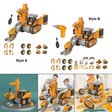 Maxbell Engineering Car Birthday Gift Crane 4 in 1 Construction Truck Toys Set