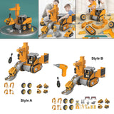 Maxbell Engineering Car Birthday Gift Crane 4 in 1 Construction Truck Toys Set