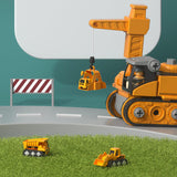 Maxbell Engineering Car Birthday Gift Crane 4 in 1 Construction Truck Toys Set
