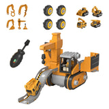 Maxbell Engineering Car Birthday Gift Crane 4 in 1 Construction Truck Toys Set