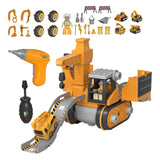 Maxbell Engineering Car Birthday Gift Crane 4 in 1 Construction Truck Toys Set