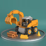 Maxbell Engineering Car Birthday Gift Crane 4 in 1 Construction Truck Toys Set