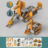 Maxbell Engineering Car Birthday Gift Crane 4 in 1 Construction Truck Toys Set