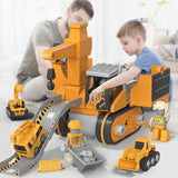 Maxbell Engineering Car Birthday Gift Crane 4 in 1 Construction Truck Toys Set