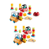 Maxbell Engineer Forklift Transport Game Durable Stacking Toy for Children Kids Boys