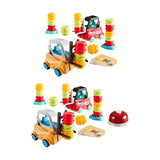 Maxbell Engineer Forklift Transport Game Durable Stacking Toy for Children Kids Boys