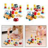 Maxbell Engineer Forklift Transport Game Durable Stacking Toy for Children Kids Boys