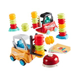 Maxbell Engineer Forklift Transport Game Durable Stacking Toy for Children Kids Boys