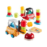 Maxbell Engineer Forklift Transport Game Durable Stacking Toy for Children Kids Boys