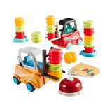 Maxbell Engineer Forklift Transport Game Durable Stacking Toy for Children Kids Boys