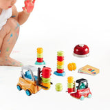 Maxbell Engineer Forklift Transport Game Durable Stacking Toy for Children Kids Boys