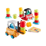 Maxbell Engineer Forklift Transport Game Durable Stacking Toy for Children Kids Boys