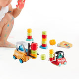 Maxbell Engineer Forklift Transport Game Durable Stacking Toy for Children Kids Boys