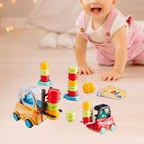 Maxbell Engineer Forklift Transport Game Durable Stacking Toy for Children Kids Boys