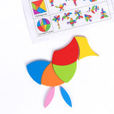 Maxbell Montessori Toys 6 in 1 Early Learning Puzzles Stem Gift Tangram Toy Ages 4-8