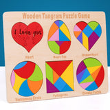 Maxbell Montessori Toys 6 in 1 Early Learning Puzzles Stem Gift Tangram Toy Ages 4-8