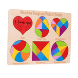 Maxbell Montessori Toys 6 in 1 Early Learning Puzzles Stem Gift Tangram Toy Ages 4-8