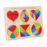 Maxbell Montessori Toys 6 in 1 Early Learning Puzzles Stem Gift Tangram Toy Ages 4-8